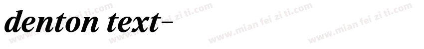 denton text字体转换